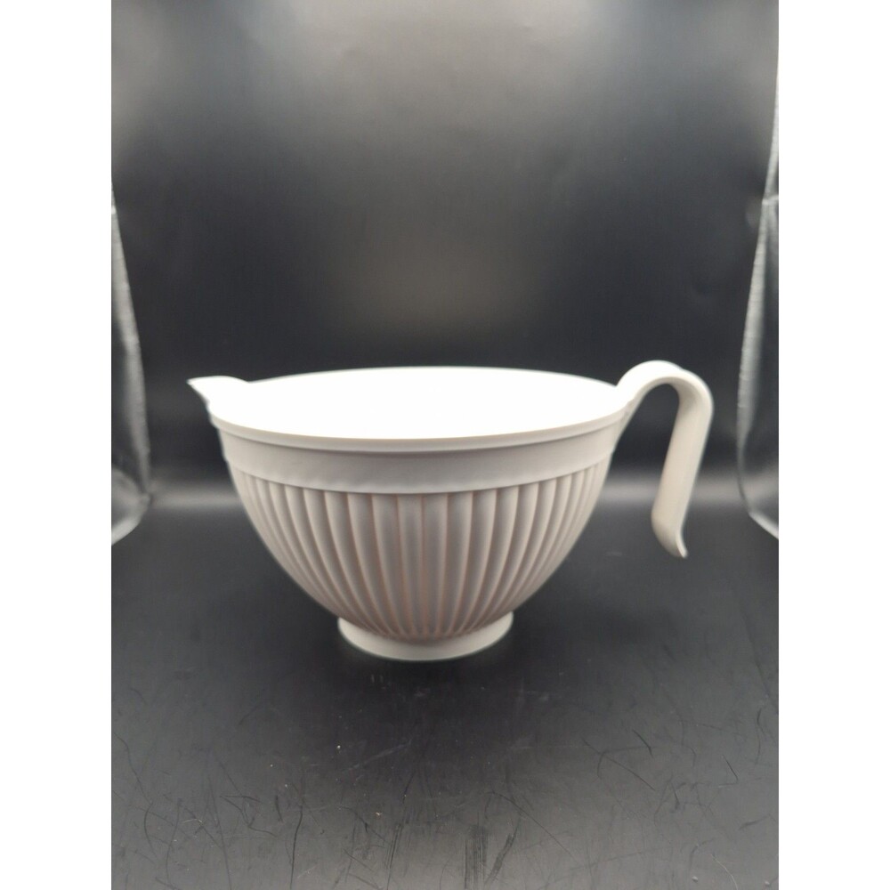 Nordic Ware Batter Bowl, White Plastic; 10 Cups Microwave & Dishwasher Safe